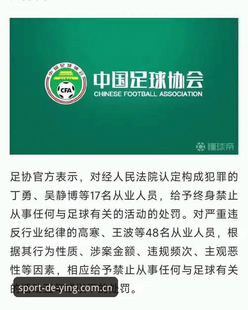 德赢体育官网 中国足协第三批禁足名单详解——德赢体育平台用户视角下的行业整顿